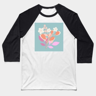 Modern floral bouquet print Baseball T-Shirt